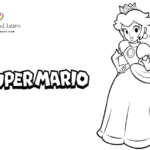 Free Princess Peach Coloring Page