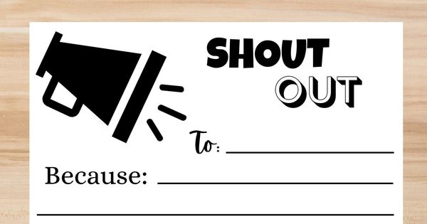 Get Creative with Free Printable Shout Out Cards